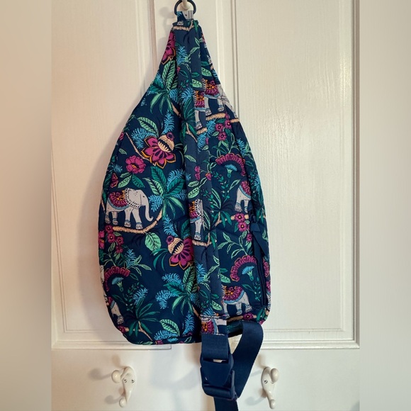 Vera Bradley Sling Backpack Kerala Elephants NWT - Picture 2 of 3
